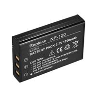 TPOTOO NP-120 Rechargeable Battery Power Backup Replacement 1700mAh for Ordro Andoer D395/AC3/AC5 Camcorders