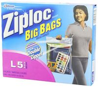 SC Johnson Ziploc Big Bag Large Double Zipper (Pack - 3), Blue