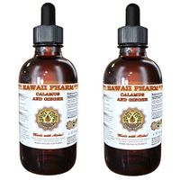 Calamus and Ginger Liquid Extract, Organic Calamus (Acorus calamus) and Organic Ginger (Zingiber officinalis) Dried Root Tincture 2x2 oz
