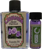 Lavender, Spiritual Oil With 1 Dram Perfume Set for Magic and Rituals. Lavanda Espiritual Para Rituales Y Magia.