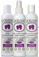 LiceLogic Lice Prevention Kit - 3 Product Super Lice Kit Includes Repel Shampoo, Conditioner and Lice Repel Hair Spray, Non-Toxic and Natural Ingredients, Lavender