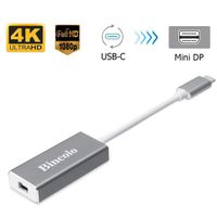 Bincolo USB C to Mini DisplayPort Adapter, USB-C Type-C(Thunderbolt 3) to Mini Display Port 4K 60HZ Adapter for MacBook Pro, New MacBook, LED Cinema Display