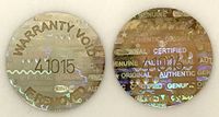 2,000 Gold Round Hologram Tamper Evident Security Labels/Stickers Tinted Covert Laser Serialized: Unique - Size: 0.625" Diameter (16mm)