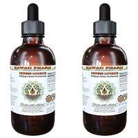 Chinese Licorice Alcohol-Free Liquid Extract, Chinese Licorice (Glycyrrhiza Uralensis) Root Glycerite Hawaii Pharm Natural Herbal Supplement 2x2 oz