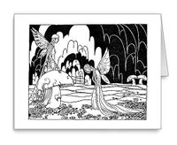 Fairies & Mushrooms Note Cards with Envelopes Set of 8