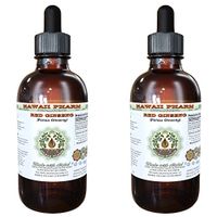 Red Ginseng Alcohol-Free Liquid Extract, Organic Red Ginseng (Panax Ginseng) Dried Root Glycerite 2x2 oz