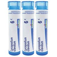 Boiron Lycopodium clavatum 6c, 80 pellets, homeopathic Medicine for Bloated Abdomen Improved by Passing Gas, 3 Count