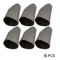 Besay 6/8/10pcs Touches Screen Silver Fiber Finger Sleeve Sweat-proof Ultra-thin Breathable Finger Cap