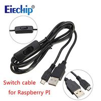 Eiechip Power Cable with Switch ON/Off Button Micro USB Charging Cable for Banana PI Raspberry Pi 2 Power Cable with Switch