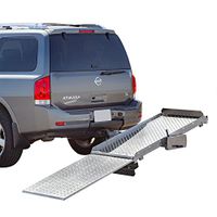Tilt-A-Rack Premium Aluminum Scooter and Wheelchair Carrier, 350 lb. Weight Capacity, Platform Measures 52" L x 27-5/8" W, Integrated Hitch Adapter for Class III or IV 2" Hitches