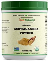 Best Naturals Certified Organic Ashwagandha Powder 8 OZ (240 Gram), Non-GMO Project Verified & USDA Certified Organic