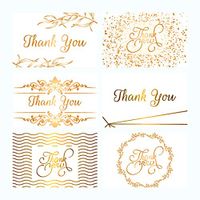 120 Elegant Blank Thank You Cards with envelopes, 6 Different Designs, All in Each Boxset. Great for All Special Occasions (Weddings, Birthdays, Graduation, Bridal and Baby Shower and many more)