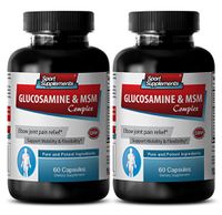 Immune - GLUCOSAMINE & MSM 3200MG - msm and glucosamine Supplement - 2 Bottle (120 Capsules)