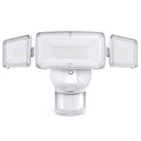 LEPOWER 35W LED Security Lights Motion Sensor Light Outdoor, 3500LM Motion Security Light, 6000K, IP65 Waterproof, Full Metal, 3 Head Motion Detected Flood Light for Garage, Porch,Yard, Entryways