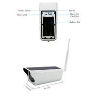 Ocamo 1080P 2M Solar Powered Camera Video Recorder WiFi IP67 Waterproof CCTV Camera for Outdoor