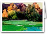 Scenic Golf Coarse Note Card - 10 Boxed Cards & Envelopes