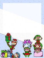 Christmas Elves Stationery Printer Paper 26 Sheets