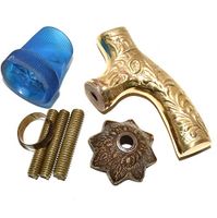 Nautical World Antique Style Designer Brass Handle Victorian Vintage for Wooden Walking Stick, Affordable Gift Decorative Walking Cane Fashion Statement for Men/Women/Seniors/Grandparents! Item