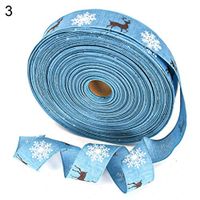 XKSIKjian's Gift Wrapping Supplies, Christmas Package Ribbon Santa Elk Snowflake Print Home Tree Wedding Festival Birthday Party DIY Gift Wrap Decor - 3