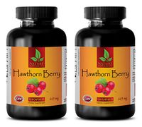 Cardiovascular Care - Hawthorn Berry 665MG - Hawthorn Fruit - 2 Bottles (240 Capsules)