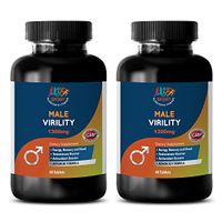 Testosterone Pills for Men Energy - Male Virility 1300 Mg - Advanced Formula - maca herb - 2 Bottles (120 Tablets)