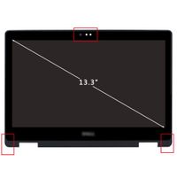 FirstLCD LCD Touch Screen Replacement for Dell 13 7368 7378 DP/N: 6NKDX 06NKDX digitizer LED Display Assembly FHD 13.3" (Round Bezel+Dual Webcam Holes)