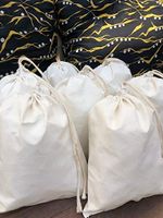 100pcs (5''by7”) Zero waste Small Muslin Cotton Reusable Drawstring Bags |Gift wraps,Produce, Jewelry Pouch, Kitchen Storage, Linen bags, muslin bags, Christmas Gifts, Bulk bags| 100% cotton
