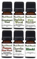 Miracle Botanicals Exotic Wood Essential Oil Set - 100% Pure Therapeutic Grade - (6)5ml