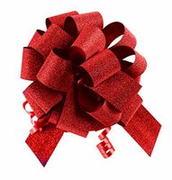 Nicky Bigs Novelties 10 Pack 5" No Mess Diamond Glitter Pull Bows Pew Wedding Wrap