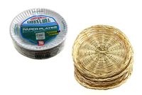 Paper Plate Holders and Disposable Plate Bundle. Comes with 4 Holders Measuring 10" (Pack of 4) and 100 Disposable 9" Plates