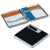 Padgene Cigarettes Case Box USB Lighter Electronic Flameless Windproof Built-in Lighters Box Holder
