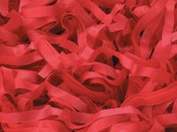 HOT RED Gift Basket Shred Shredded Tissue Paper Filler Display Bedding (6 oz Bag)