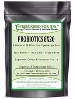 Probiotics - 8 Strains 20 Billion per Gram - Non-GMO Digestion & Temperature Stable ING: Organic Powder, 25 kg