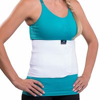 DonJoy Advantage DA161SR01-WHT-L/XL Abdominal Support Three Panel Elastic Wrap for Strains, Weakness, Soft Lining for All-Day Wear, Large, XL fits 37", 41"