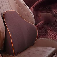 HANXIAODONG Memory Foam Lumbar Support Back Cushion Lumbar Support Cushion Car Back Pillow with Memory Foam Office Chair Car Seat (Color : Brown, Size : Free Size)
