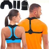 Posture Corrector for Women and Men - Adjustable Back Brace Support for Shoulder Back and Neck Pain Relief - Scoliosis Kyphosis and Clavicle Brace - Plus Neck Pillow and Travel Bag