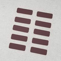 Rounded Rectangle Match Strikers 0.50" x 1.50" - Brown