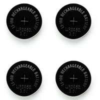 4 x LIR 2450 3.6 Volt Li-Ion Rechargeable Button Cells