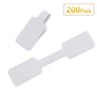 Timoo 200 PCS Blank Jewelry Labels, Paper Barbell Jewelry Display Price Tags Stickers