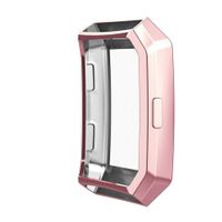 Bullker Compatible with Fitbit Ionic Smart Watch TPU All Around Protective Case Screen Cover Bumper Protector - Rose Gold