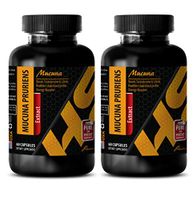 libido Support for Men - MUCUNA PRURIENS Extract - Digestive Supplements for Adults - 2 Bottles 120 Capsules