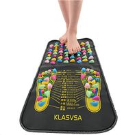 Chinese Reflexology Walk Stone Pain Relieve Foot Leg Massage Mat Health Care Acupressure