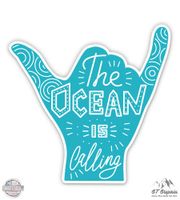 The Ocean is Calling - 3" Vinyl Sticker - For Car Laptop I-Pad Phone Helmet Hard Hat - Waterproof Decal