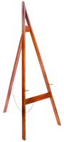 Displays2go 24 x 60 Inches, Solid Wood Floor Easel, Free-Standing with Adjustable Pegs (AFREHW)