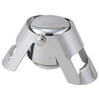 Stainless Steel Champagne Bottle Stopper Sparkling Wine Bottle Sealer-Silver