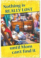 9845 'Nothing Lost Mom' - Funny Mother's Day Greeting Card with 5" x 7" Envelope by NobleWorks