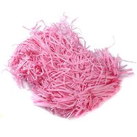 SOURBAN Paper Shred Easter Grass Shredded Tissue Paper Crinkle Paper Shred Filler for Gift Packaging Wrapping Basket,Pink
