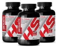 Kidney Support Standard Process - Saw Palmetto 500 mg - Natural Extract - Prostate Function Support - Saw Palmetto Pure - 3 Bottles (300 Capsules)
