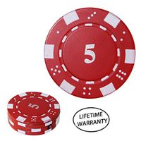 1x Red Poker Chip Refillable Butane Cigar Cigarette Lighter