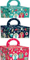 Roger la Borde Elegant Owl Gift Boxes Festive Owls 3- Pack by Roger La Borde